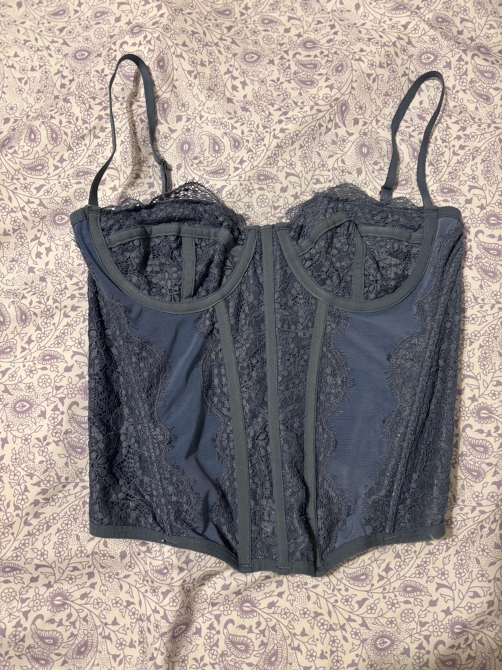 Urban Outfitters Blue Corset top
